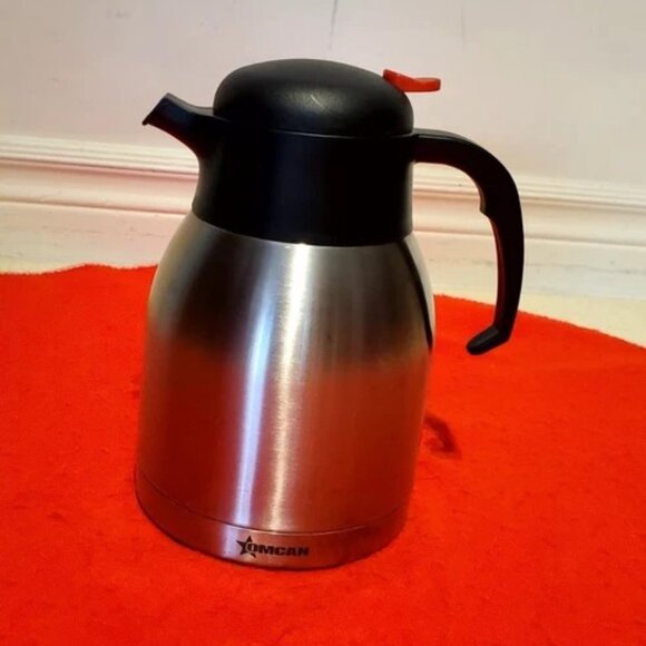 RITZ Deluxe 8 Cup Coffee Decanter Carafe Stainless Steel *OMCAN* Mint Condition - Picture 1 of 6